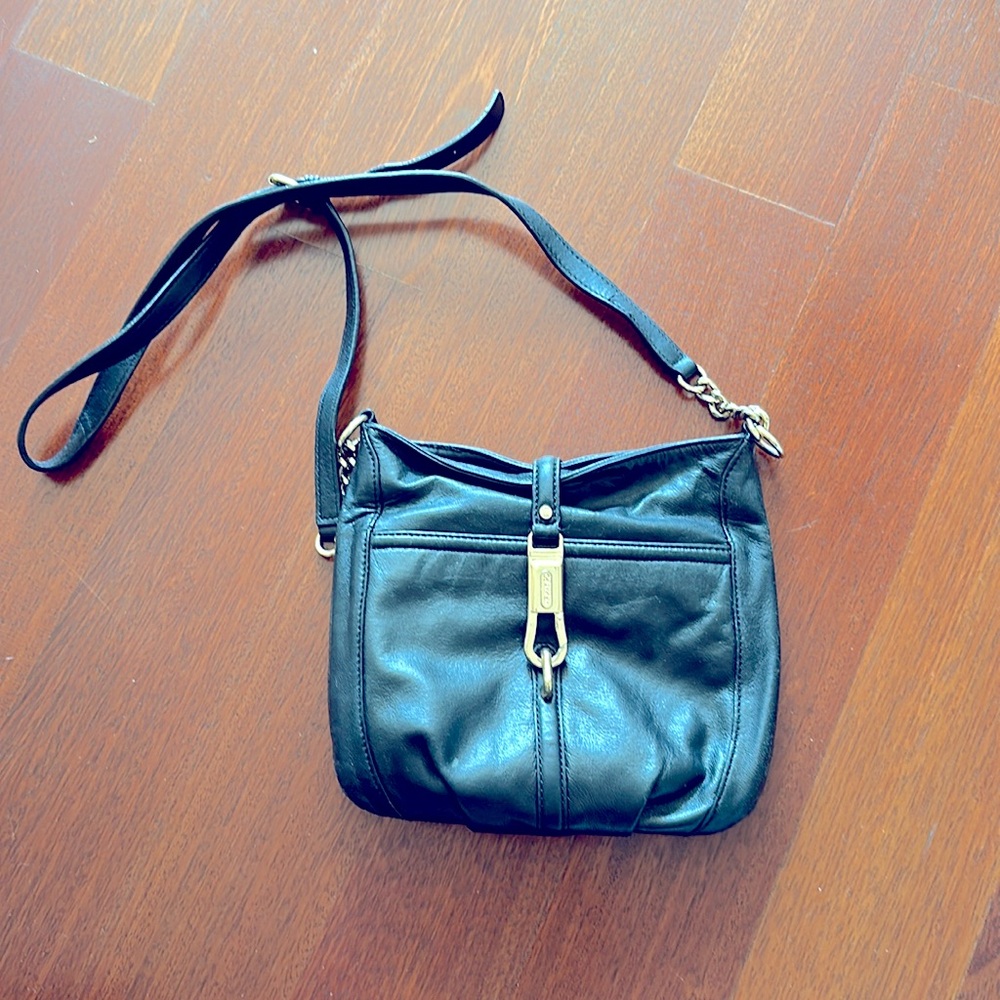 Over the shoulder, Calvin Klein handbag